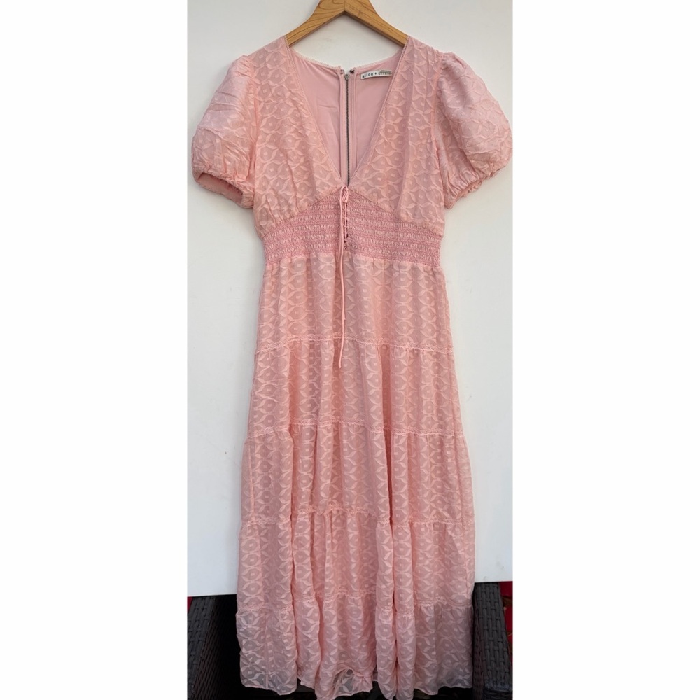 Alice Olivia Pink Midi Dress